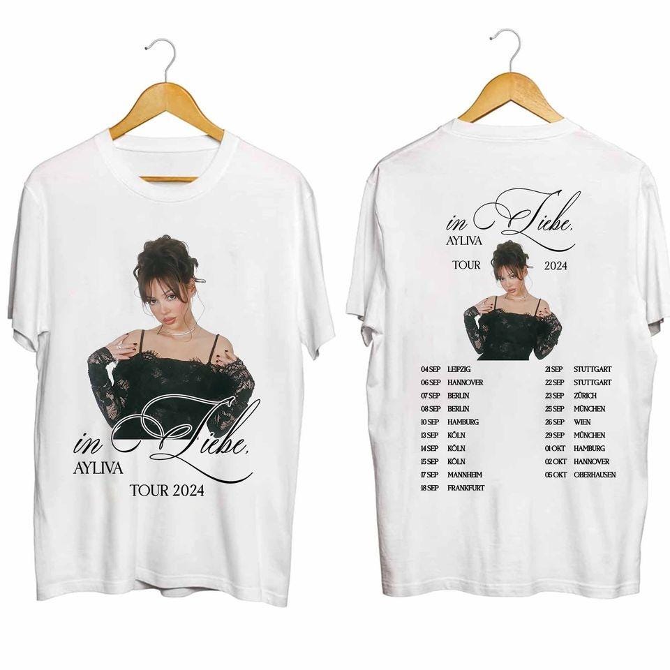 Ayliva Shirt, Ayliva In Liebe Tour 2024 Shirt, In Liebe Concert 2024 Tshirt, Ayliva Fan Gift, Ayliva Tour Merch, Ayliva Lovers Shirt TD1010