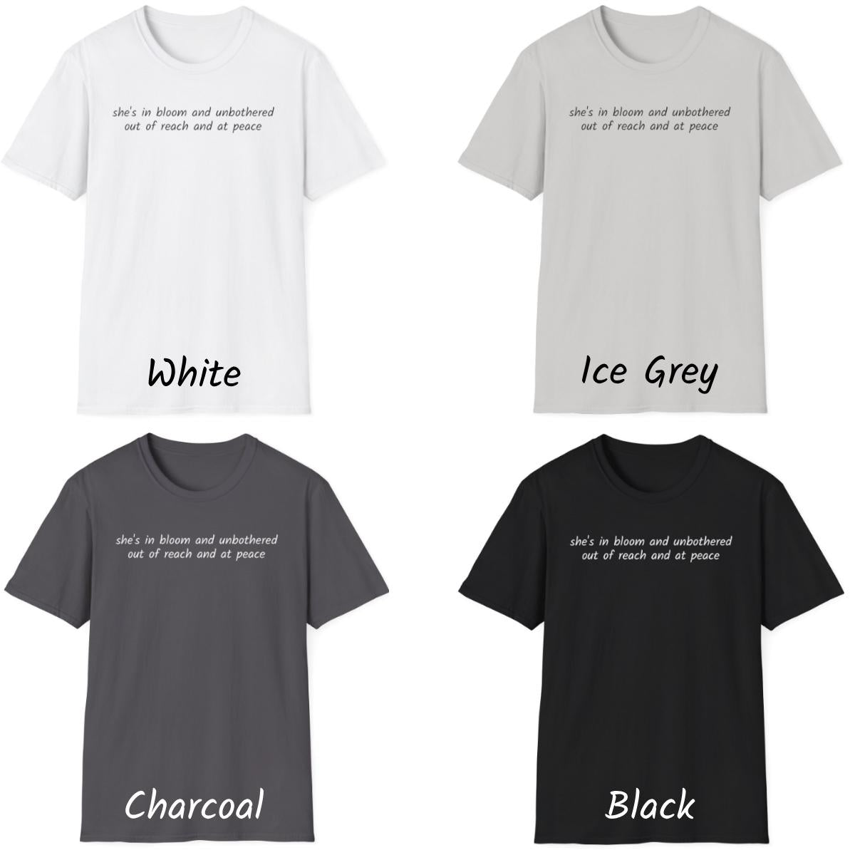 She's in Bloom and Unbothered Out of Reach and At Peace Shirt, She is in Bloom and Unbothered Mantra T-Shirt, Jennifer Lopez Tee, JLo TD0509 05