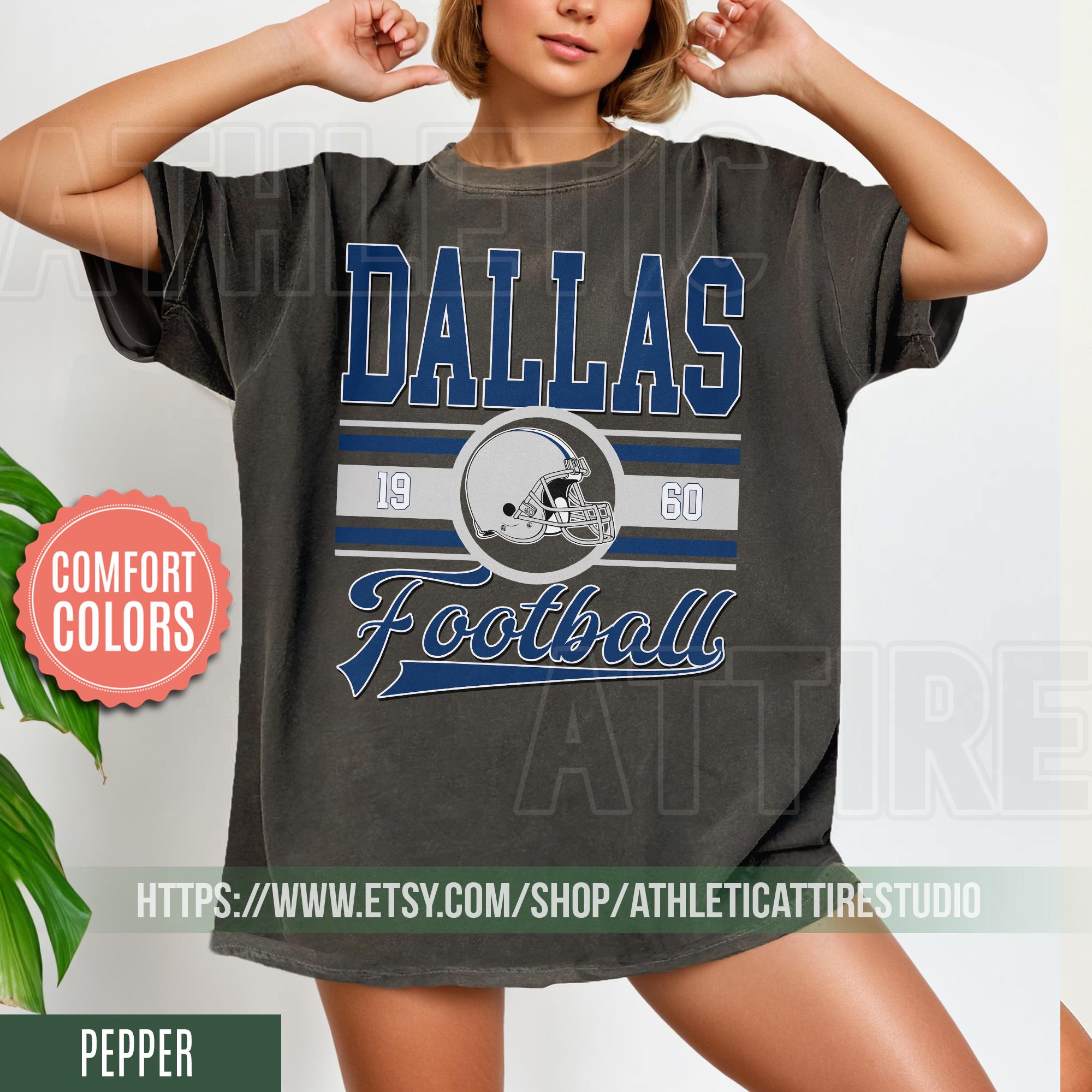 Dallas Football Vintage Style  T-Shirt,Dallas Football Shirt,Cowboy T-Shirt,Dallas Shirt,Football Shirt,Dallas Fans FRE1
