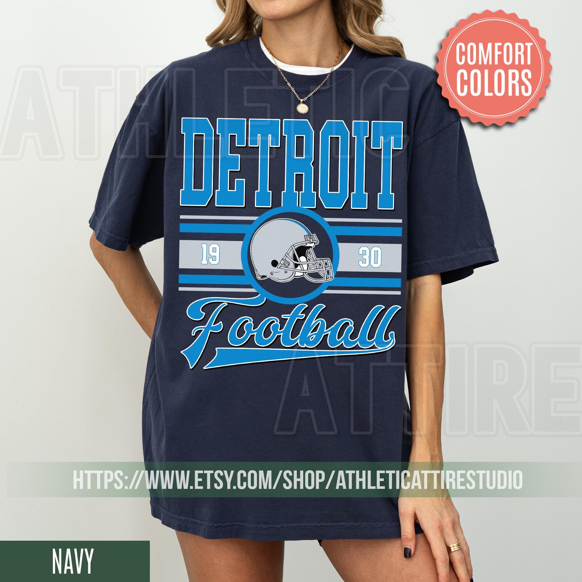 Detroit Football  Vintage Style T-Shirt, Detroit Football Tee, Detroit Football Shirt,Detroit Sweater,Sunday Football FRE18
