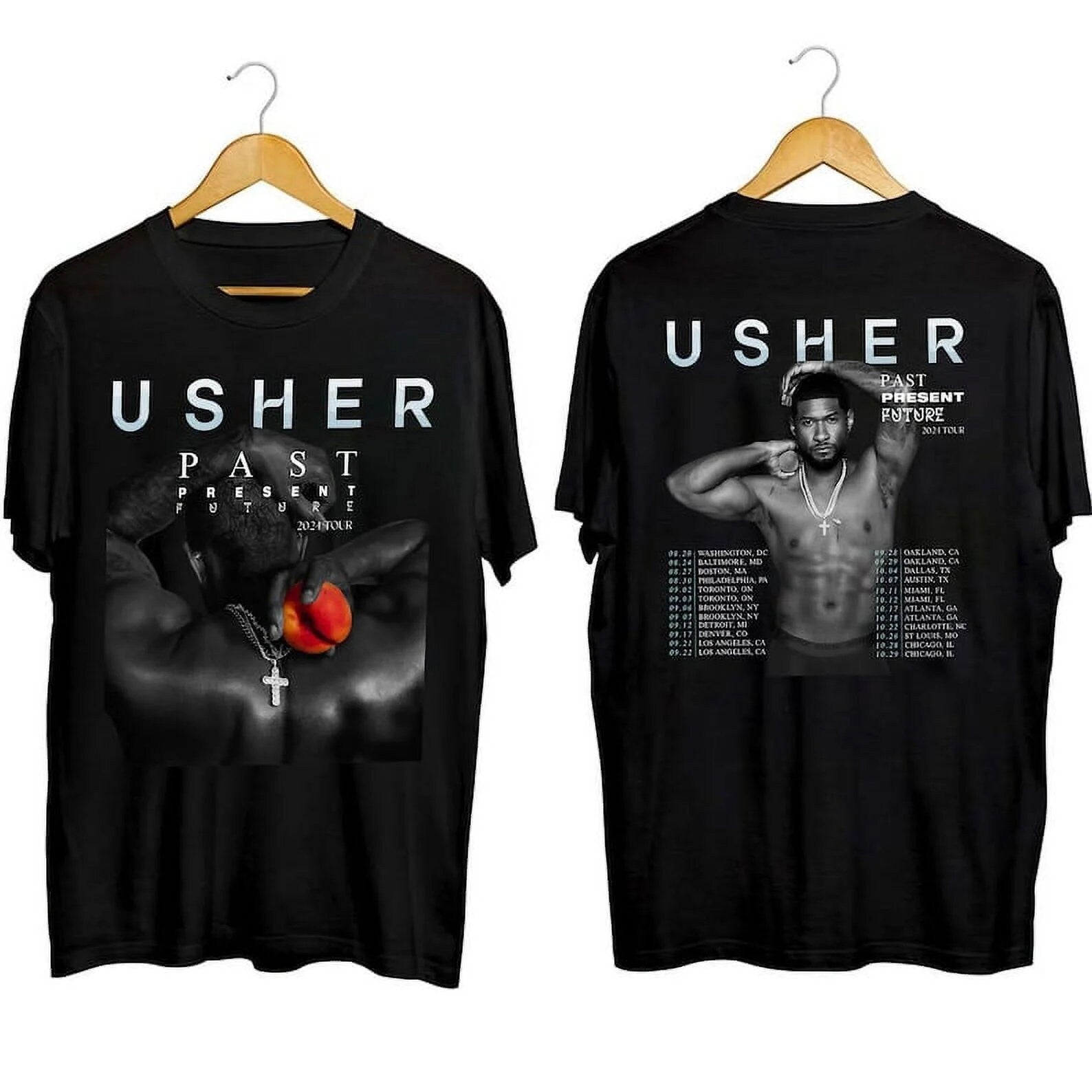 Usher world tour shirt Usher past present future world Tour shirt Usher t-shirt Usher fan merch Usher concert Usher gift