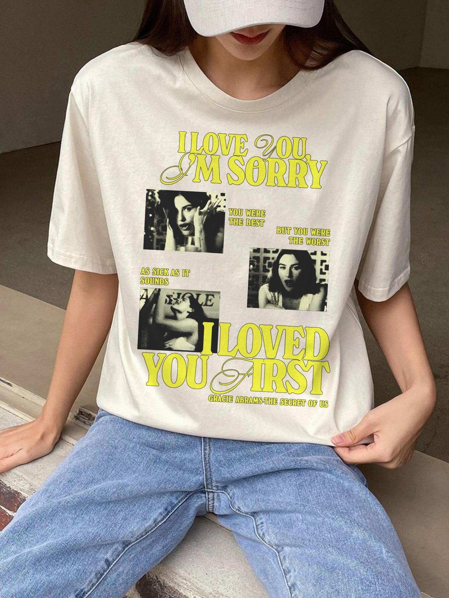 I love you I'm sorry Gracie aesthetic tshirt, Gracie Abrams The Secret of us inspired sweatshirt, hoodie TD1010