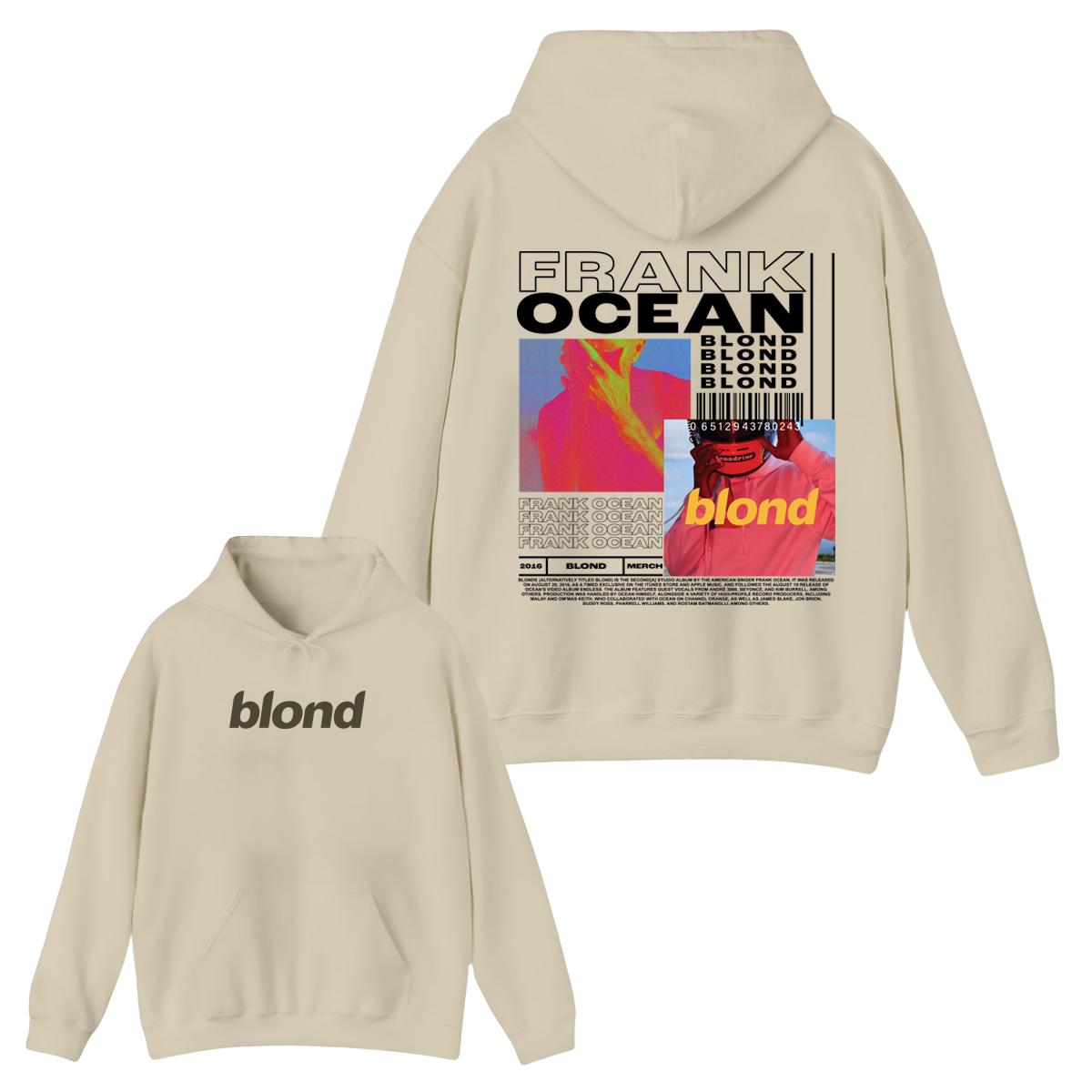 Frank Ocean Hoodie Blond Album Cover, Frank Ocean Merch, Frank Ocean Album, Graphic Hoodies, Design on Back, Frank Ocean Shirt, Blond TD1010