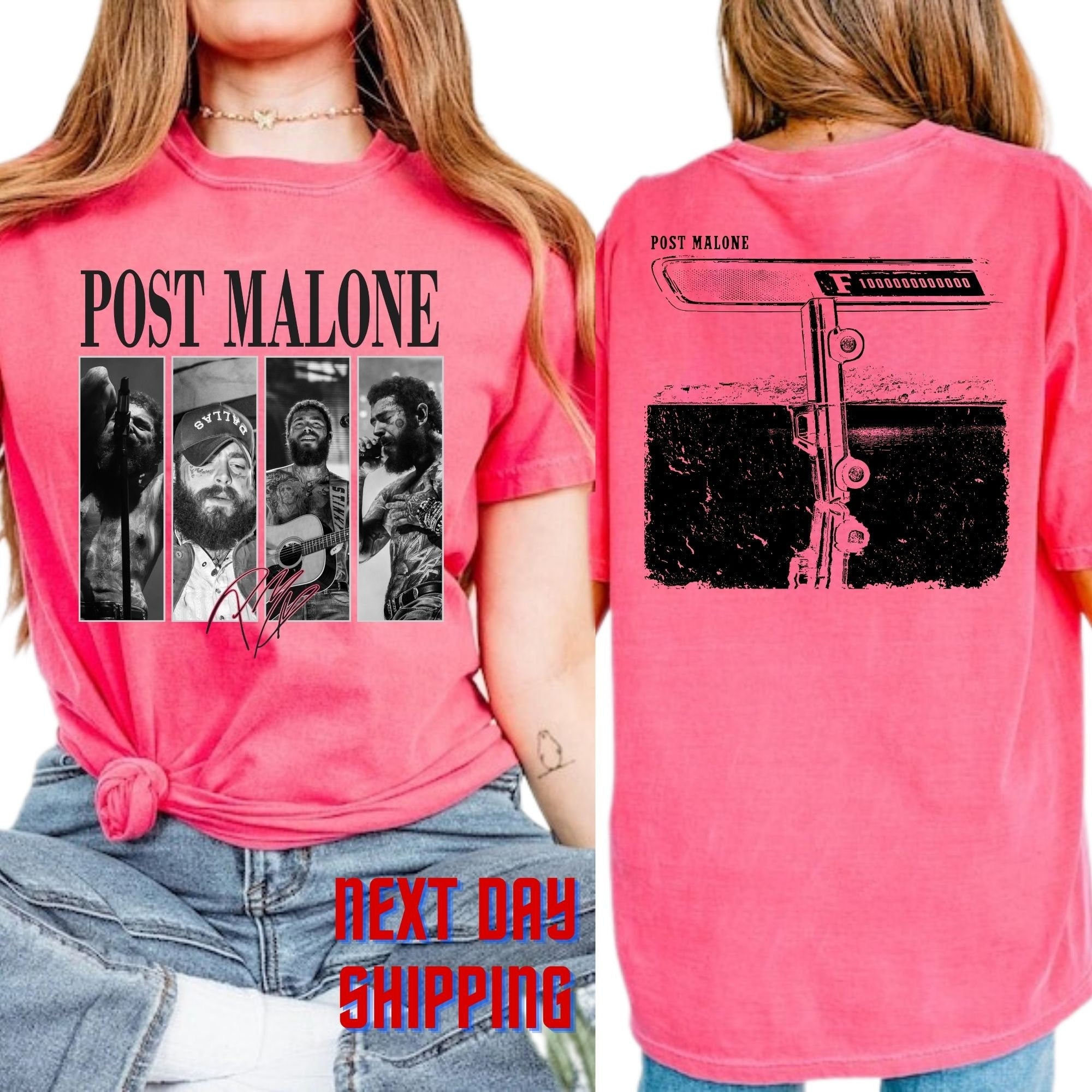 s Post MaloneF1 Trillion Tour Rap Music Merch Shirt, Austin Album Rap 90s Tee, Post Malone Tour Rapper Gift Tshirt TD1409