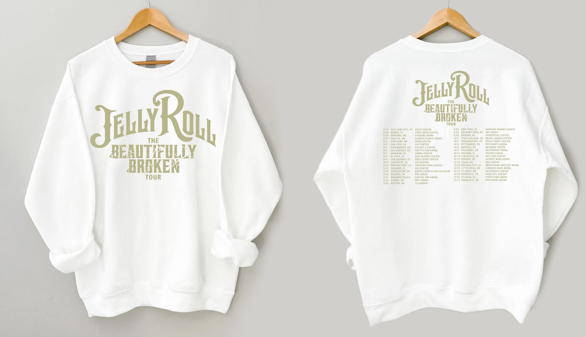 The Beautifully Broken Tour, Jelly Roll Tee For Fan, Country Concert Beautifully Broken Tour 2024 Sweater And Hoodie TD1709