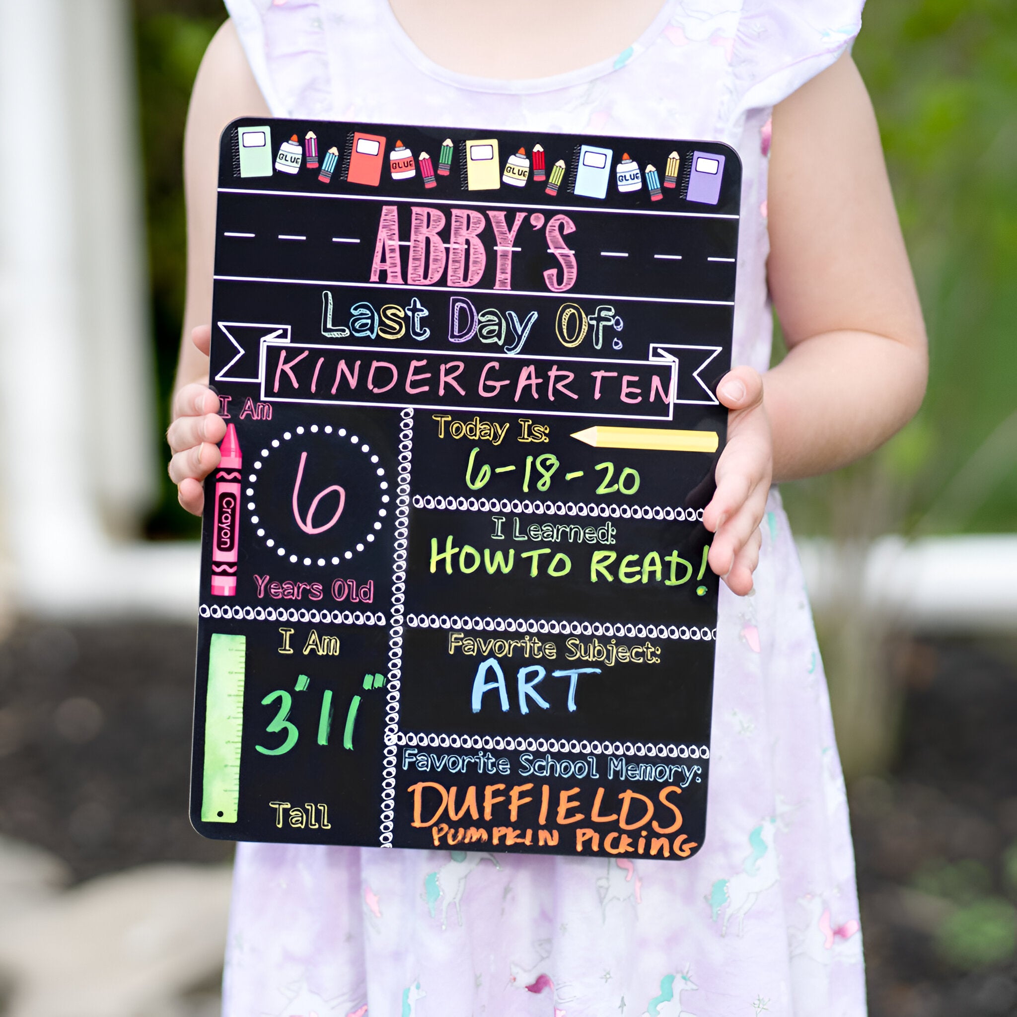 Reusable First And Last Day Of School Sign, Liquid Chalk Dry Erase School Board, Girl First Day Of School Sign, Back To School Sign, Pink scsign