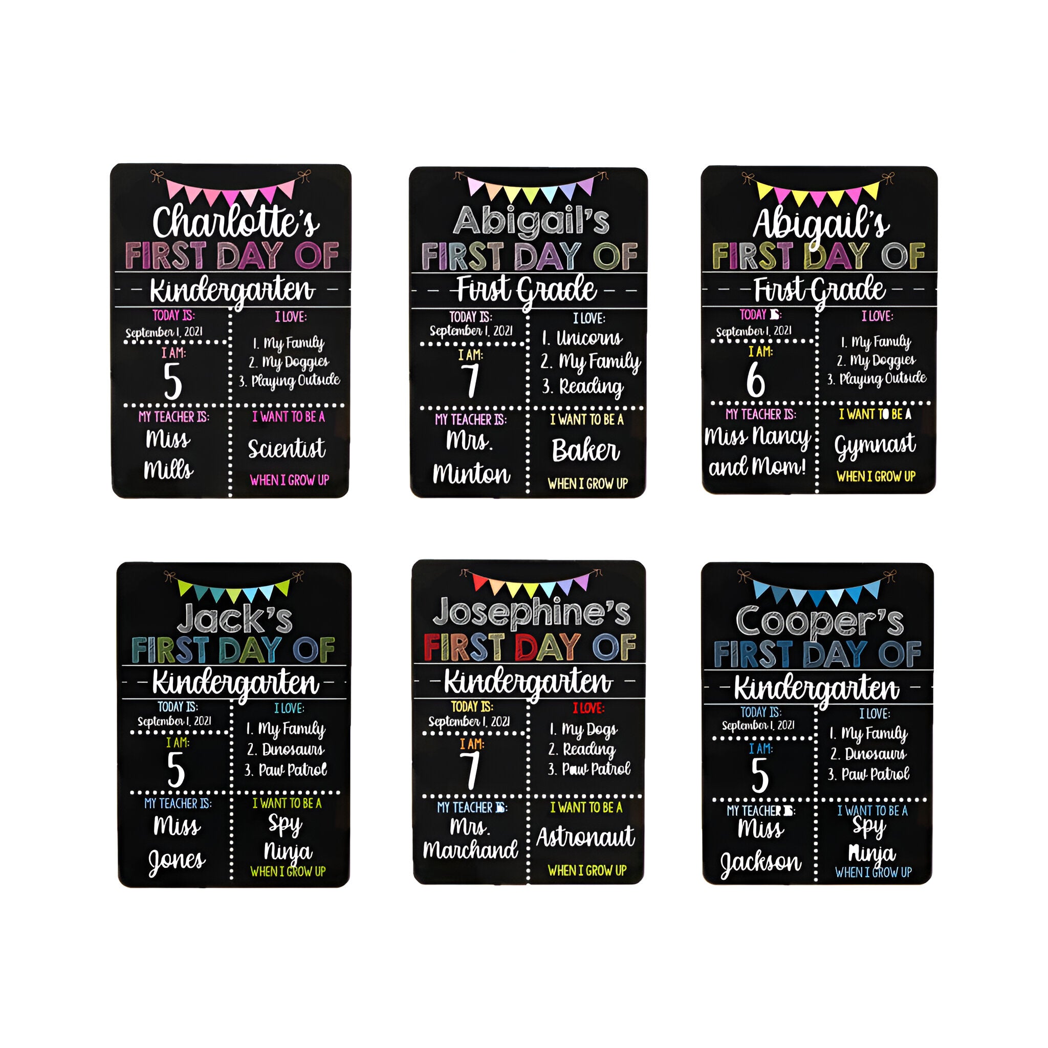 First Day Of School Sign, Liquid Chalk Dry Erase School Board, Reusable First And Last Day Of School Sign, First And Last Day School Sets scsign