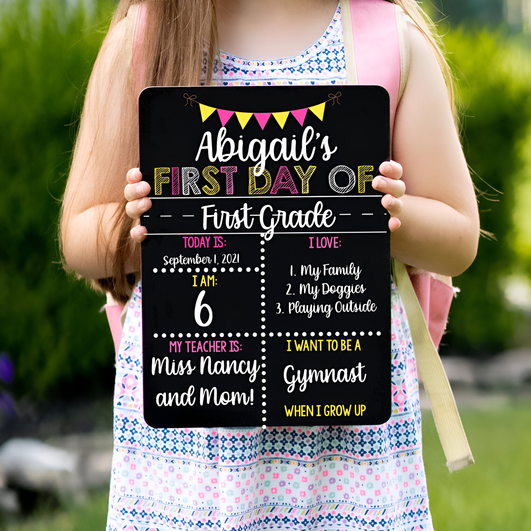 First Day Of School Sign, Liquid Chalk Dry Erase School Board, Reusable First And Last Day Of School Sign, First And Last Day School Sets scsign