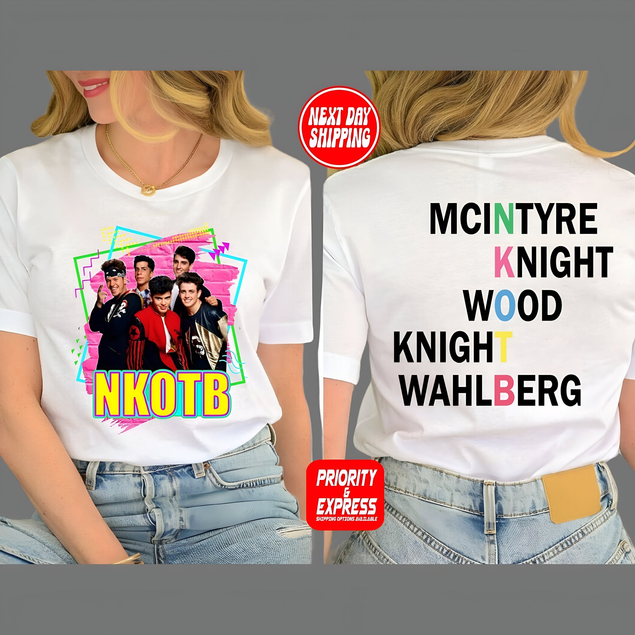 NKOTB Vintage Shirt, New Kids On The Block T-shirt, Classic Rock Concert Tee, NKOTB 2024 Concert Tshirt, New Kids On The Block Shirt
