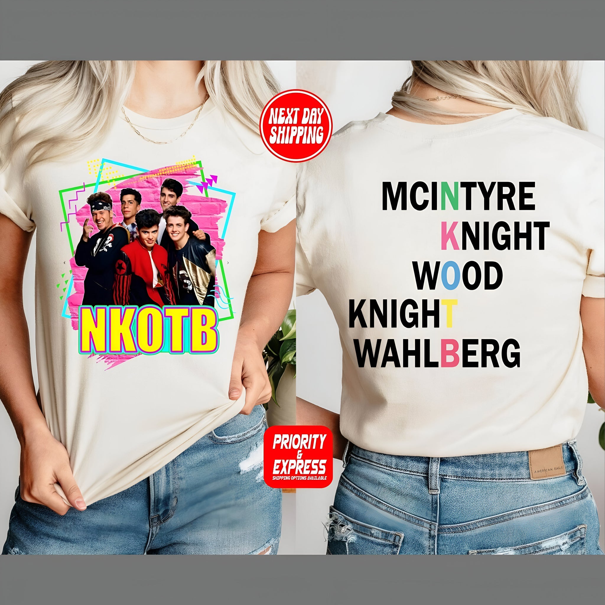 NKOTB Vintage Shirt, New Kids On The Block T-shirt, Classic Rock Concert Tee, NKOTB 2024 Concert Tshirt, New Kids On The Block Shirt