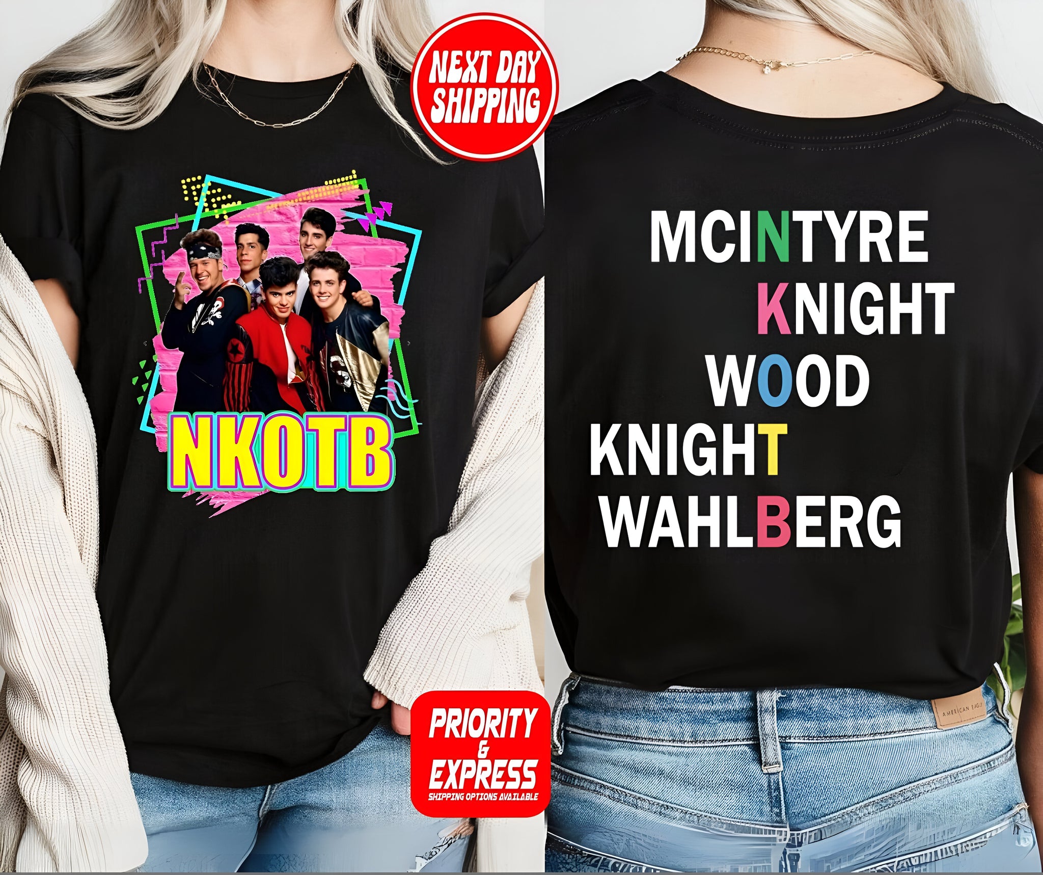 NKOTB Vintage Shirt, New Kids On The Block T-shirt, Classic Rock Concert Tee, NKOTB 2024 Concert Tshirt, New Kids On The Block Shirt