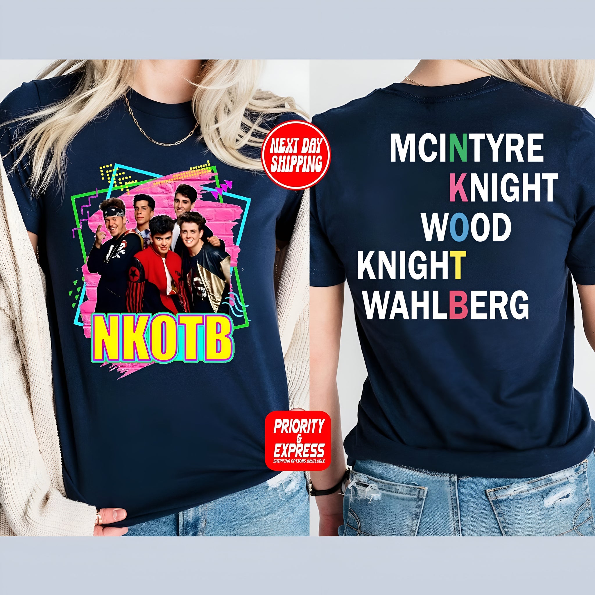 NKOTB Vintage Shirt, New Kids On The Block T-shirt, Classic Rock Concert Tee, NKOTB 2024 Concert Tshirt, New Kids On The Block Shirt