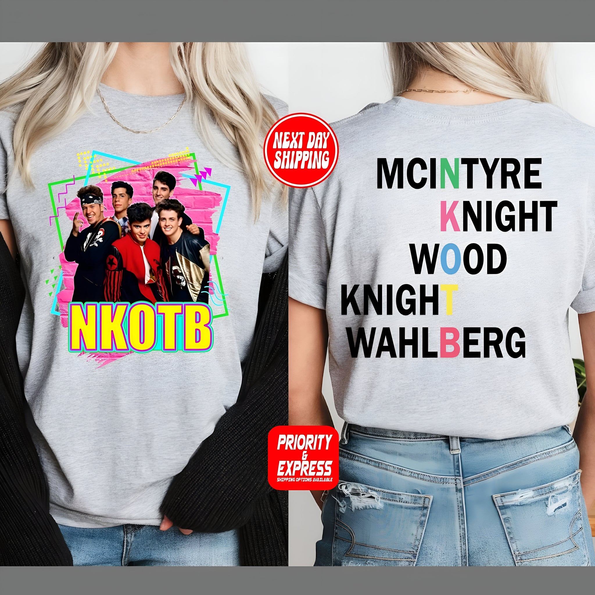 NKOTB Vintage Shirt, New Kids On The Block T-shirt, Classic Rock Concert Tee, NKOTB 2024 Concert Tshirt, New Kids On The Block Shirt