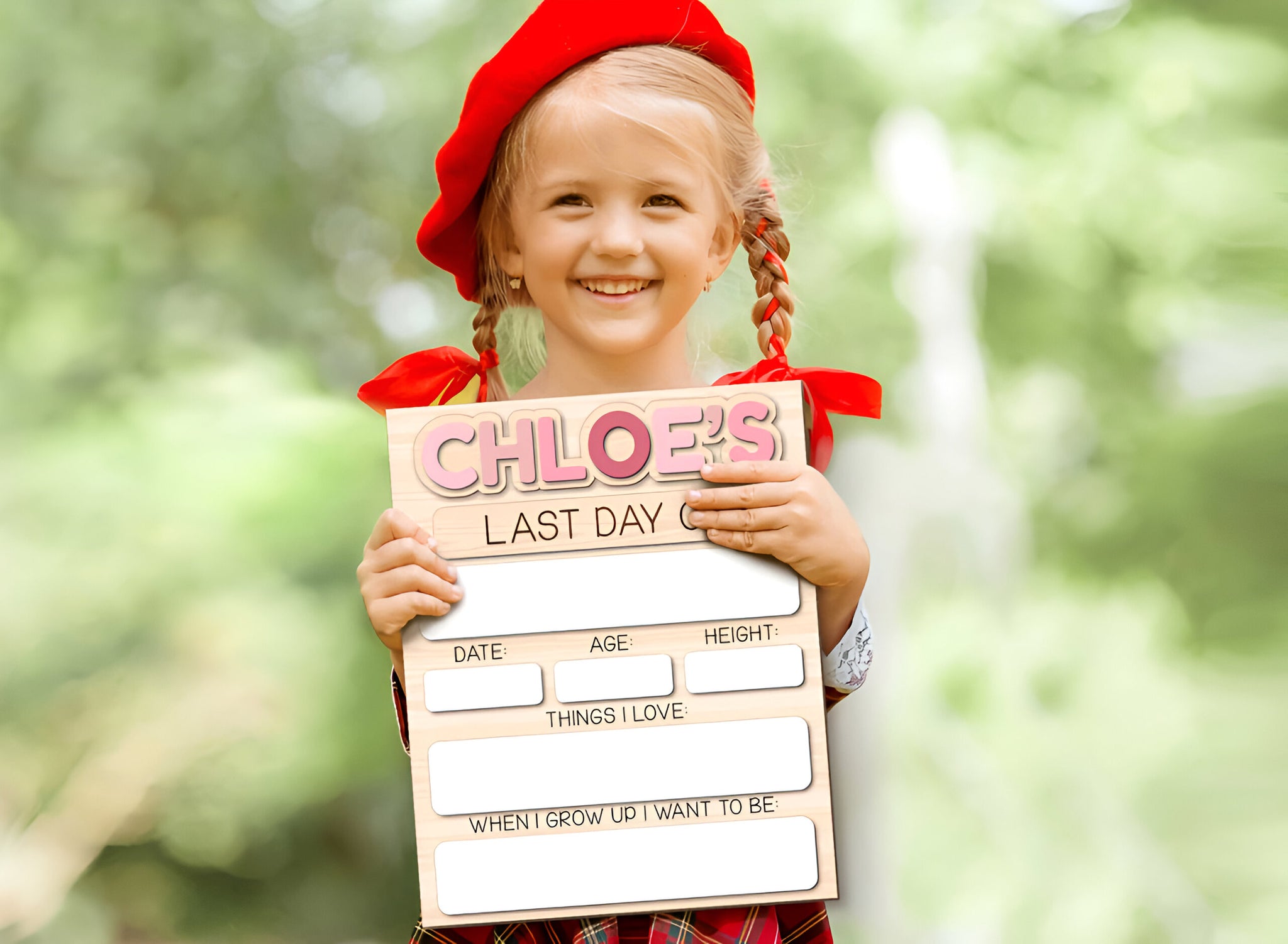 Personalized Last Day Of School Sign, My Last Day Of School Board With Custom Name Scsign