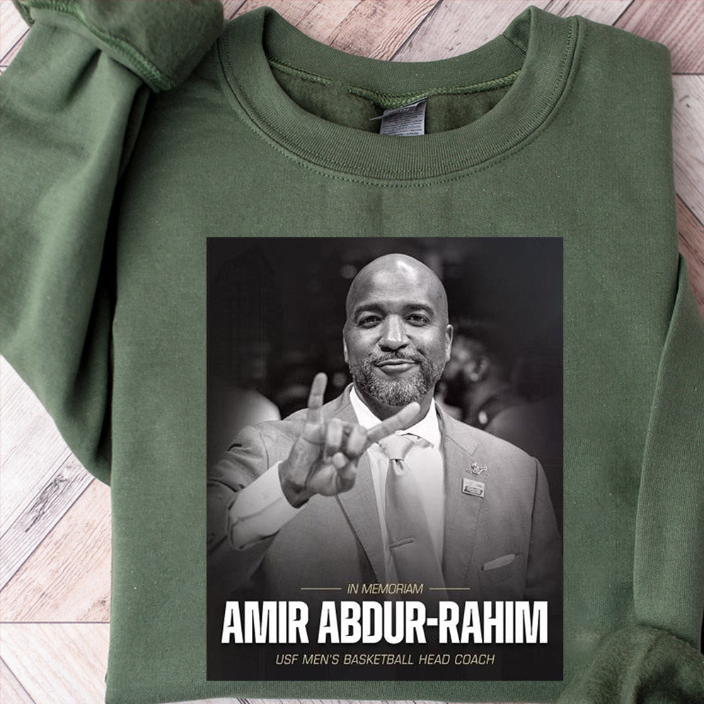 In Memoriam Amir Abdur-Rahim USF Men's Basketball Head Coach 1981-2024 T-shirt, Sweatshirt, Hoodie