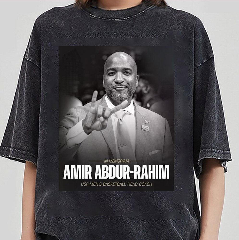 In Memoriam Amir Abdur-Rahim USF Men's Basketball Head Coach 1981-2024 T-shirt, Sweatshirt, Hoodie