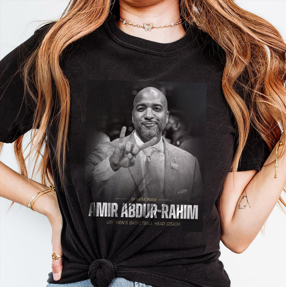 In Memoriam Amir Abdur-Rahim USF Men's Basketball Head Coach 1981-2024 T-shirt, Sweatshirt, Hoodie