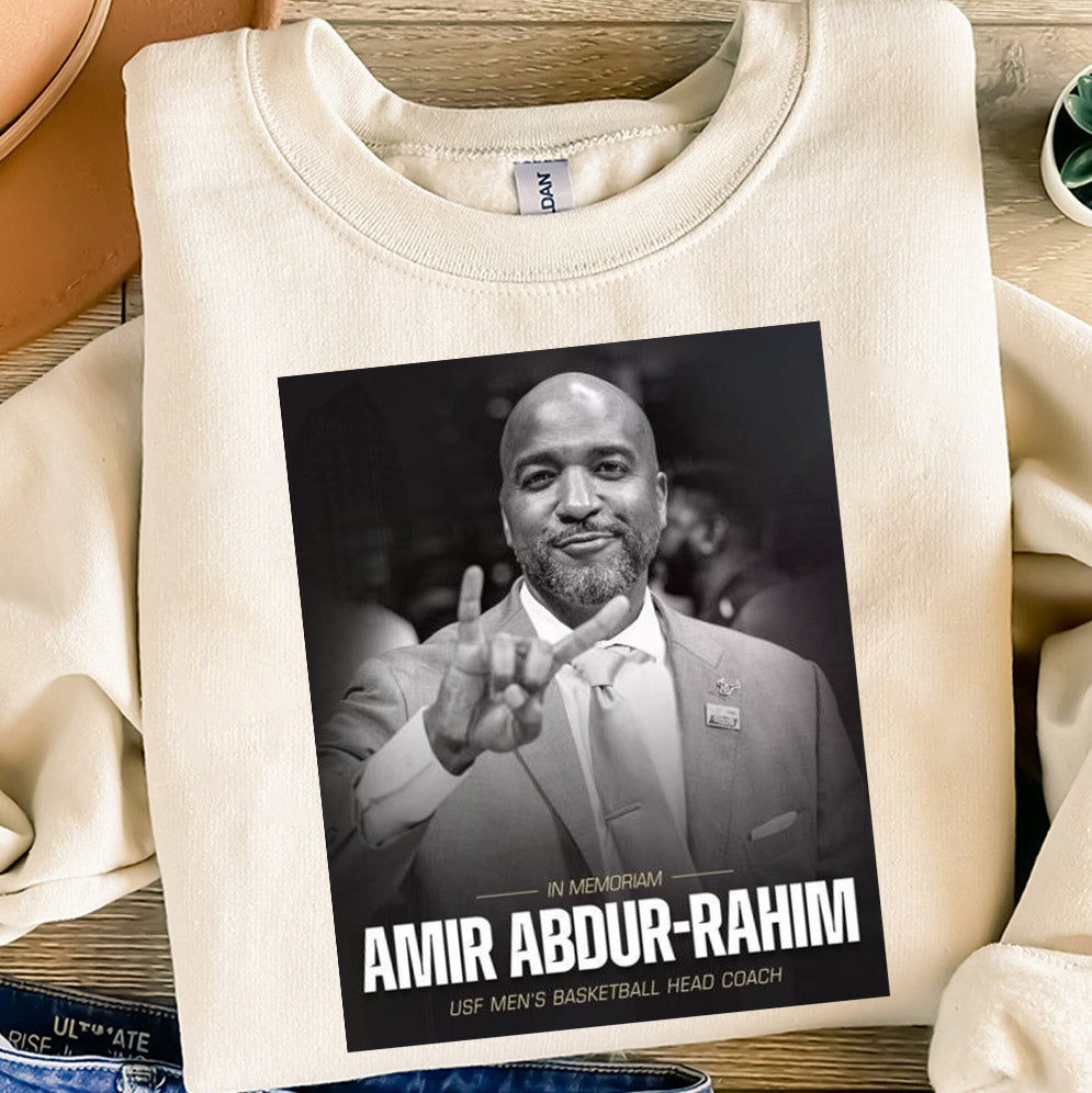 In Memoriam Amir Abdur-Rahim USF Men's Basketball Head Coach 1981-2024 T-shirt, Sweatshirt, Hoodie