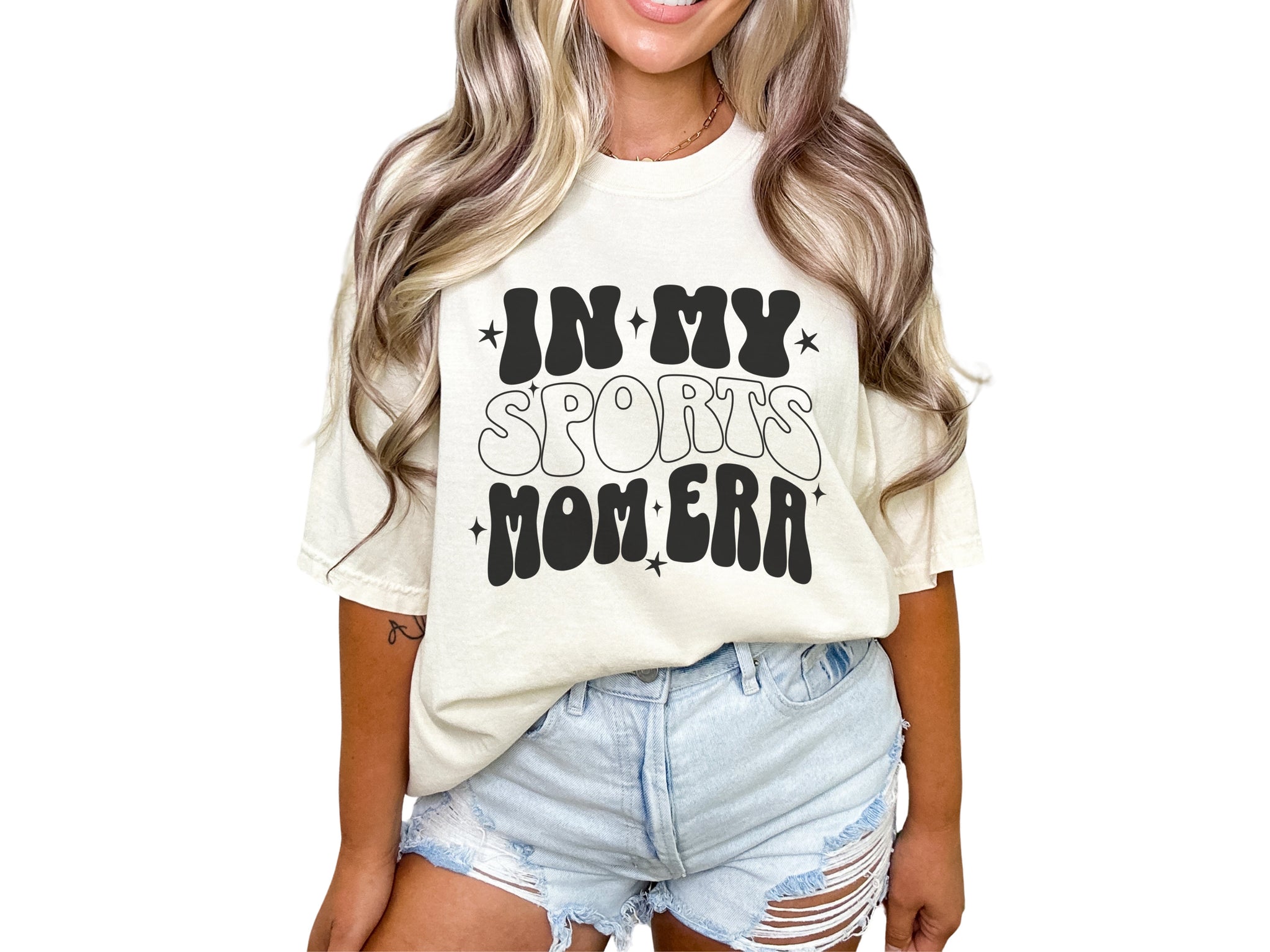 In My Sports Mom Era Shirt, Sports Mama Shirt, Retro Sports Lover TShirt, Mom of Both T Shirt, Trendy Mom Tee, Game Day Top, Gift for Mom  FB2308