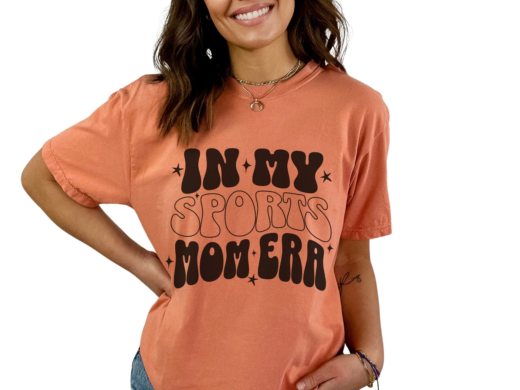 In My Sports Mom Era Shirt, Sports Mama Shirt, Retro Sports Lover TShirt, Mom of Both T Shirt, Trendy Mom Tee, Game Day Top, Gift for Mom  FB2308