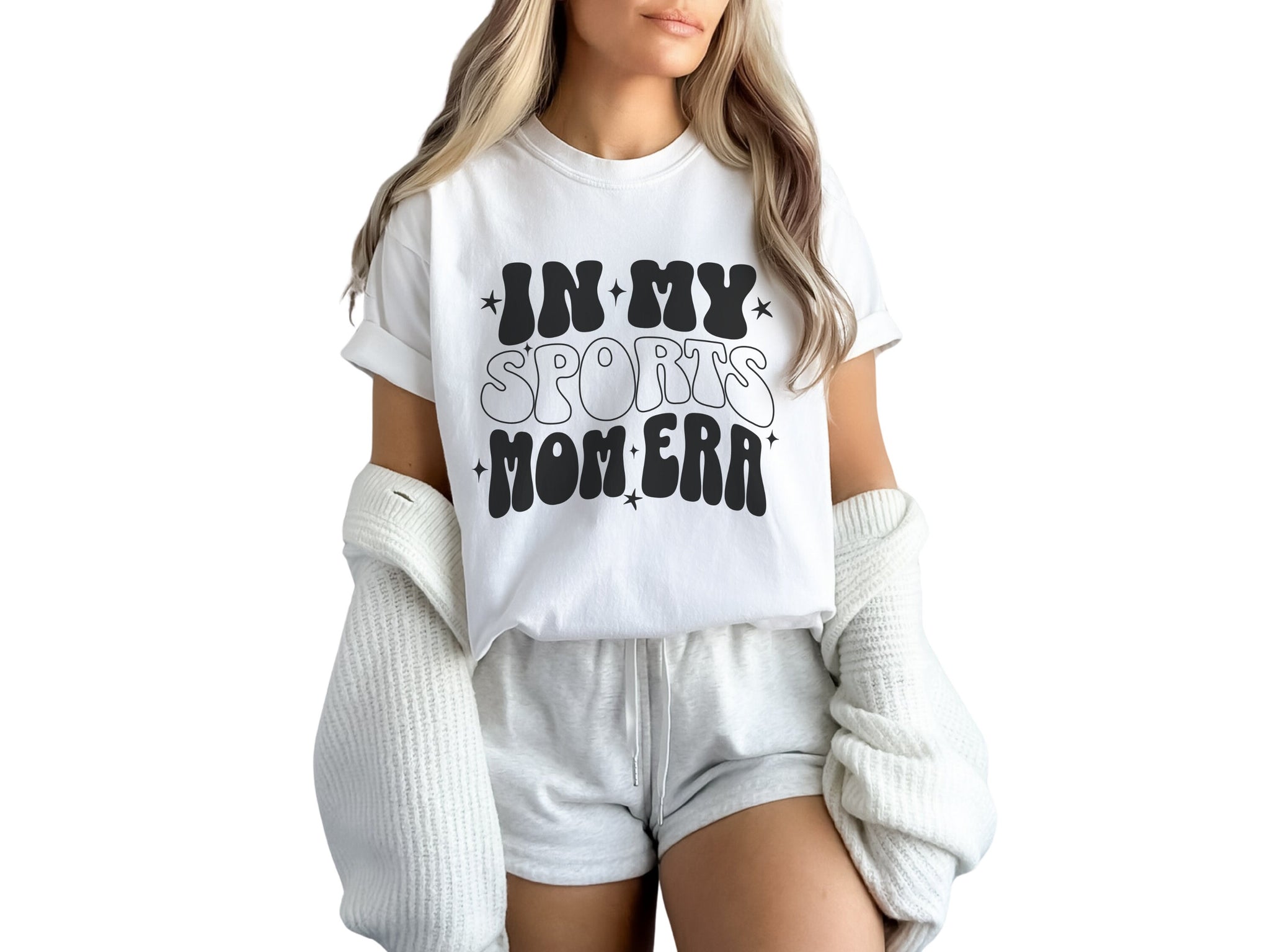 In My Sports Mom Era Shirt, Sports Mama Shirt, Retro Sports Lover TShirt, Mom of Both T Shirt, Trendy Mom Tee, Game Day Top, Gift for Mom CUSFB