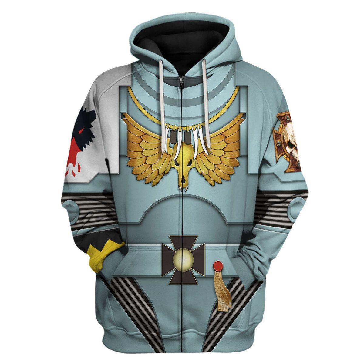 Indomitus Pattern Terminator Armor Space Wolves Warhammer Costume Hoodie Jogger, Indomitus Pattern Terminator Armor Space Wolves Marines Cosplay 3D Hoodie Pants, Warhammer 3D Tracksuit , TQT5