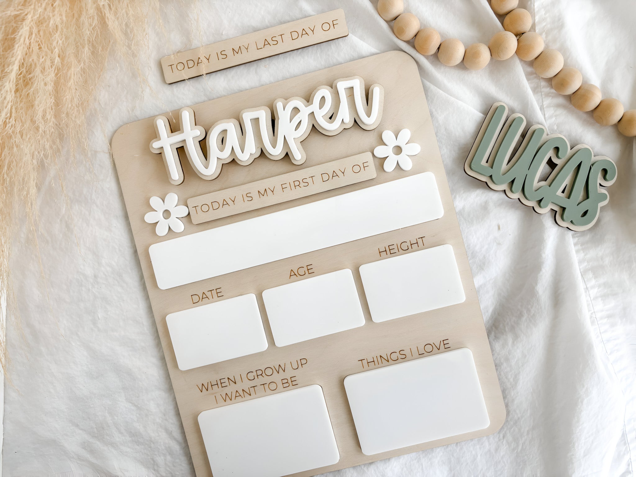 Interchangeable First Day of School Sign scsign1