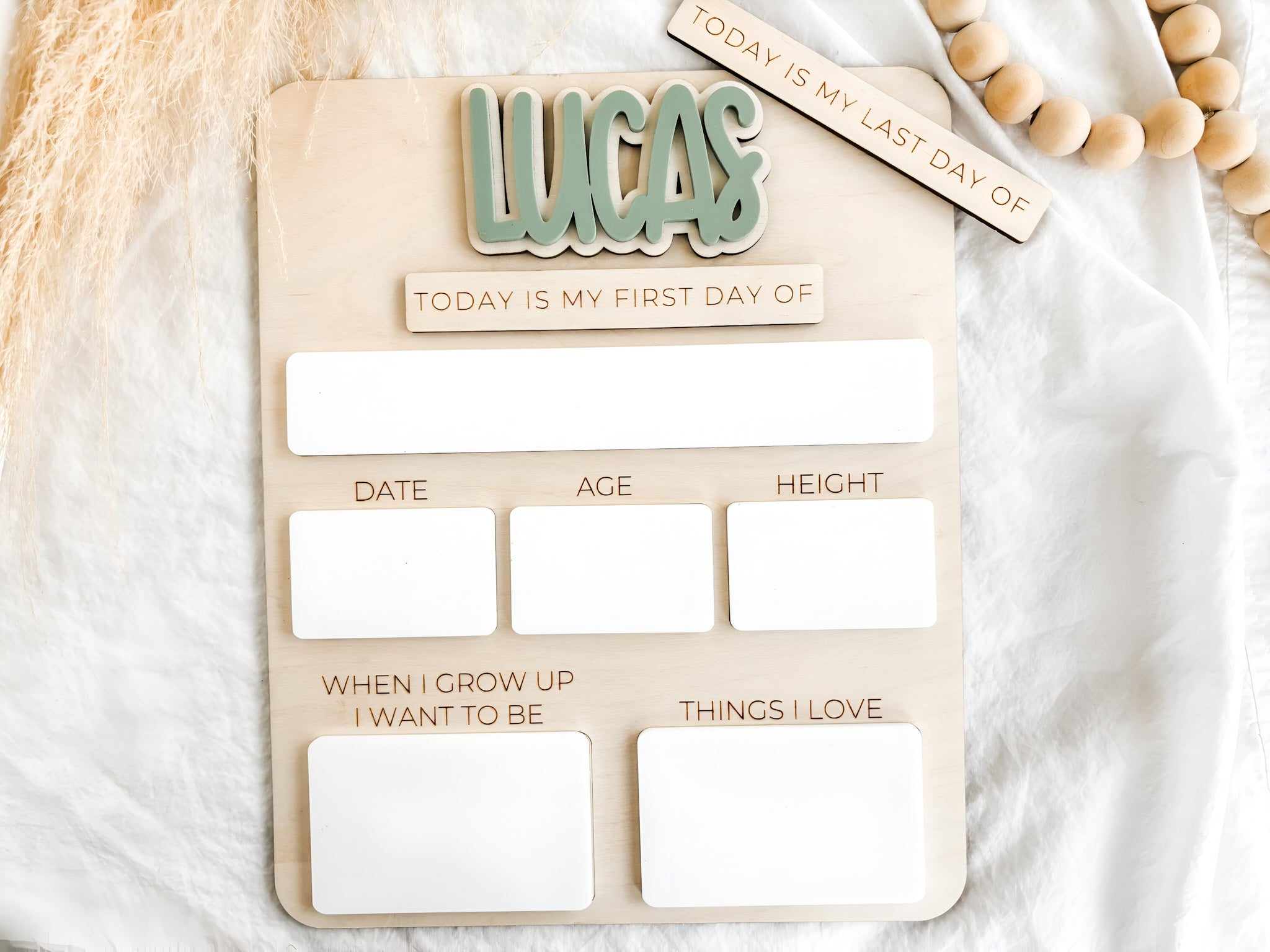 Personalized Interchangeable First Day of School Sign scsign1