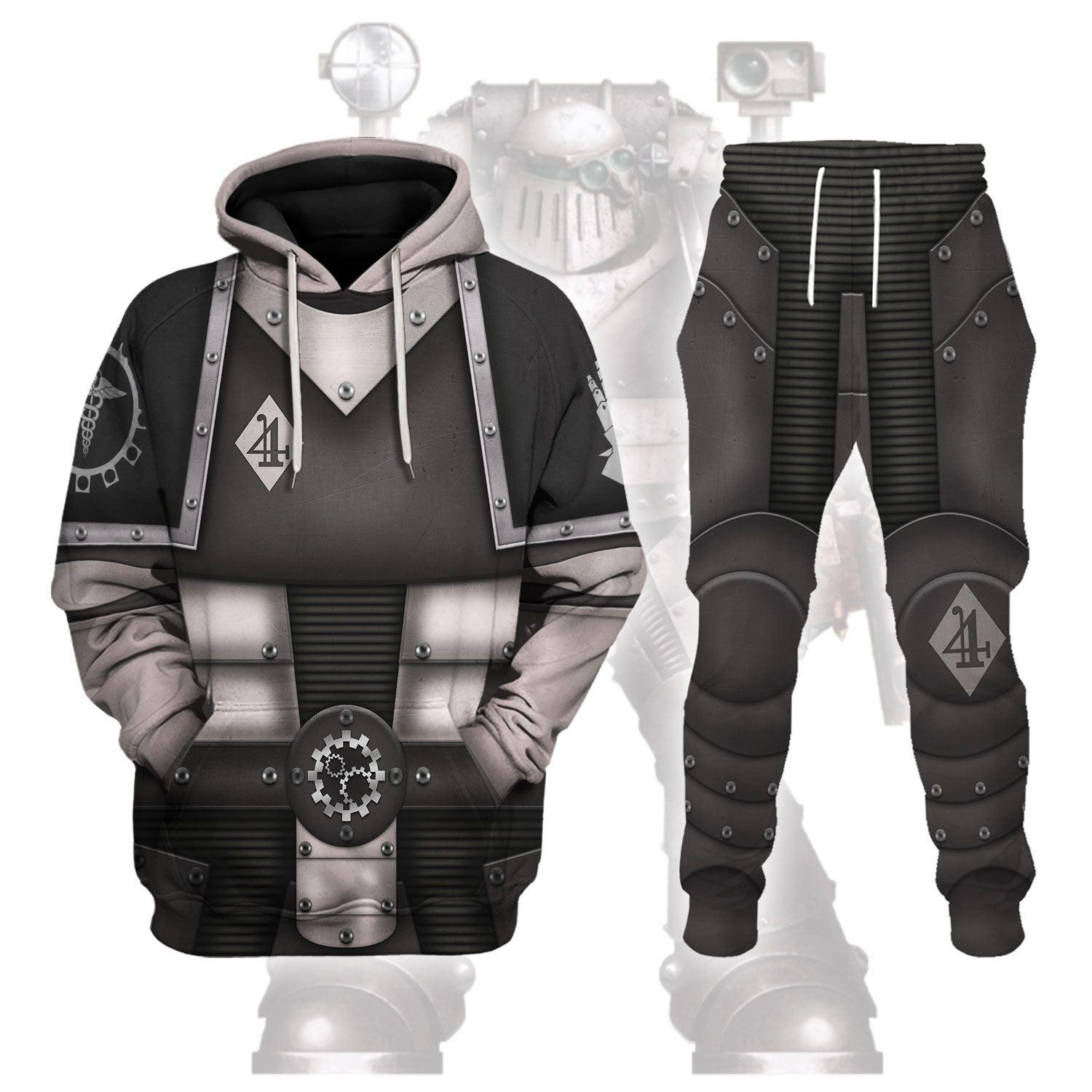 Iron Hands Legions Warhammer Costume Hoodie Jogger, Iron Hands Legions Marines Cosplay 3D Hoodie Pants, Warhammer 3D Tracksuit , TQT5
