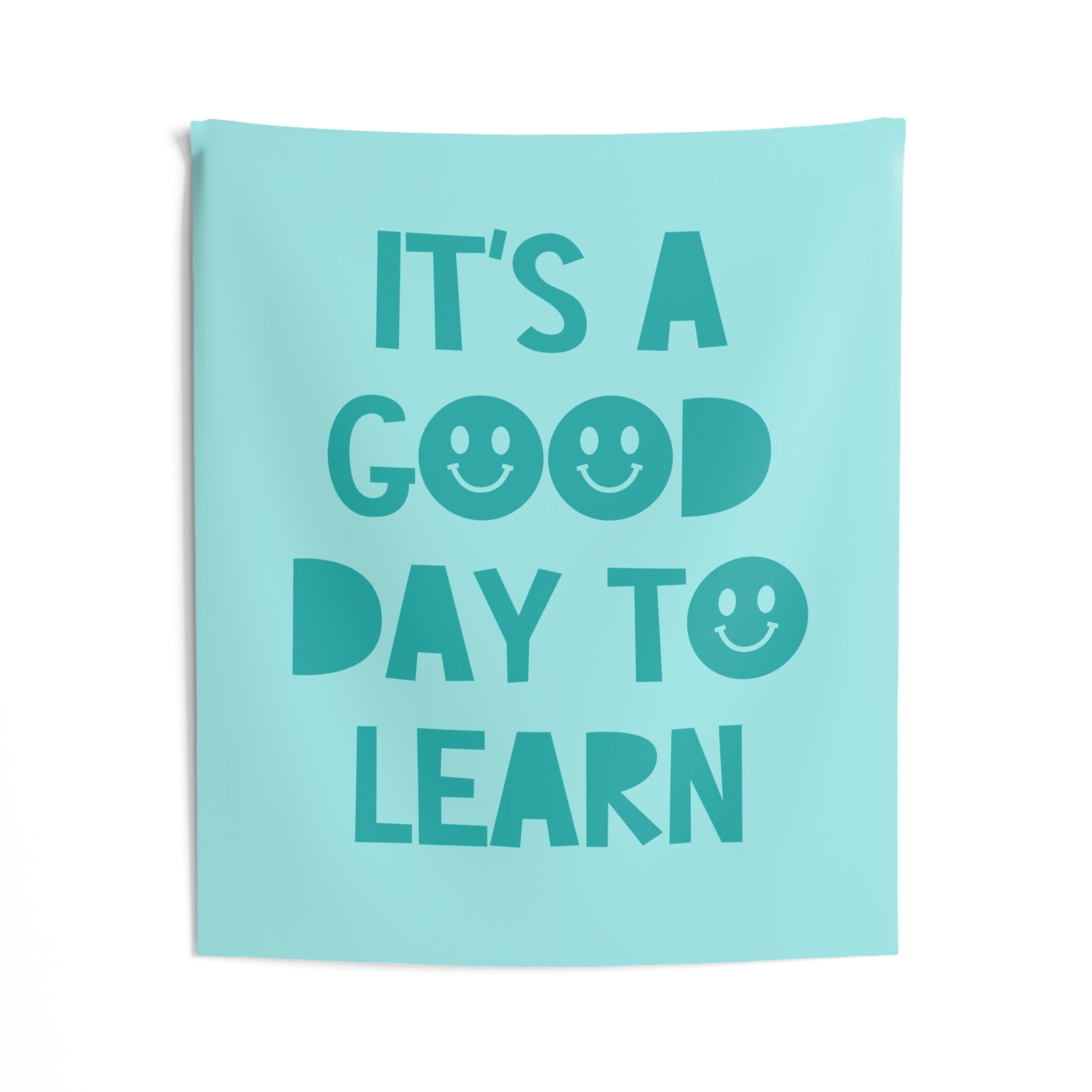 It's a Good Day to Learn Wall Tapestry  Pink Classroom Wall Art  Back to School  Wall Print Tapestry Hanging  Classroom Decor TAPES1