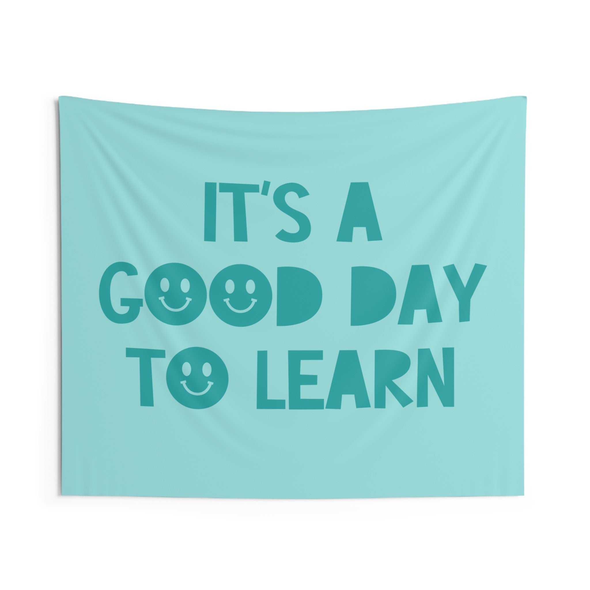 It's a Good Day to Learn Wall Tapestry  Pink Classroom Wall Art  Back to School  Wall Print Tapestry Hanging  Classroom Decor TAPES1