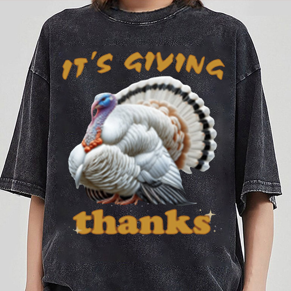 It's Giving Thanks Turkey Thanksgiving T-Shirt, Sweatshirt, Hoodie, Thanksgiving Sweatshirts, Thanks Giving Sweatshirt, Cute Thanksgiving Fall Shirt
