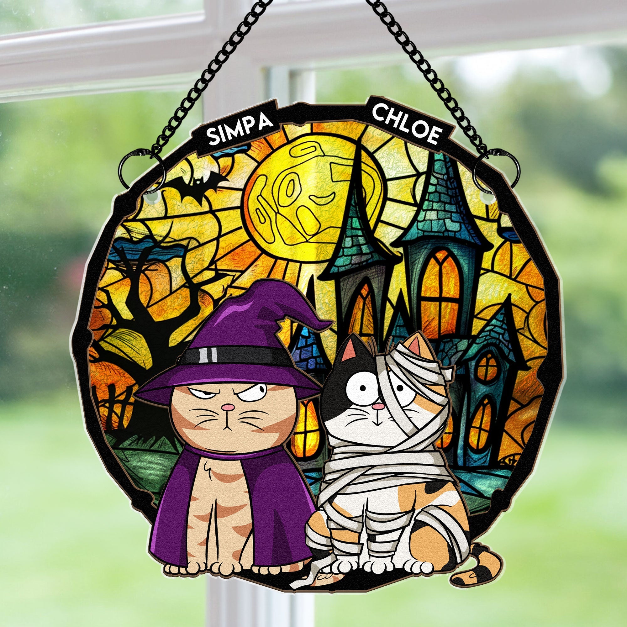 It's Halloween - Personalized Window Hanging Suncatcher Ornament  ORHA2208