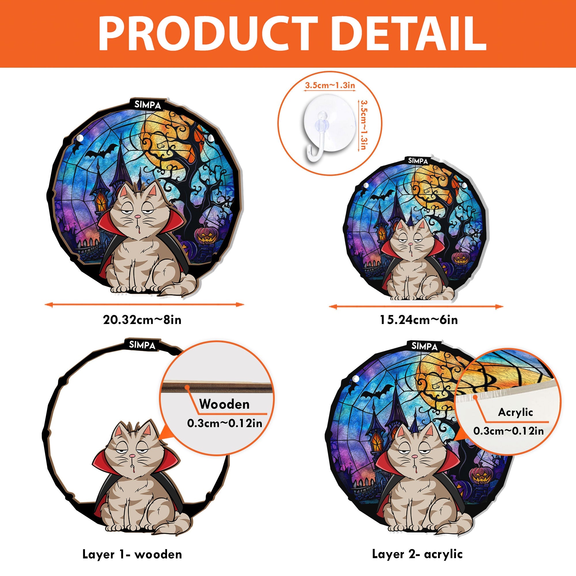 It's Halloween - Personalized Window Hanging Suncatcher Ornament  ORHA2208