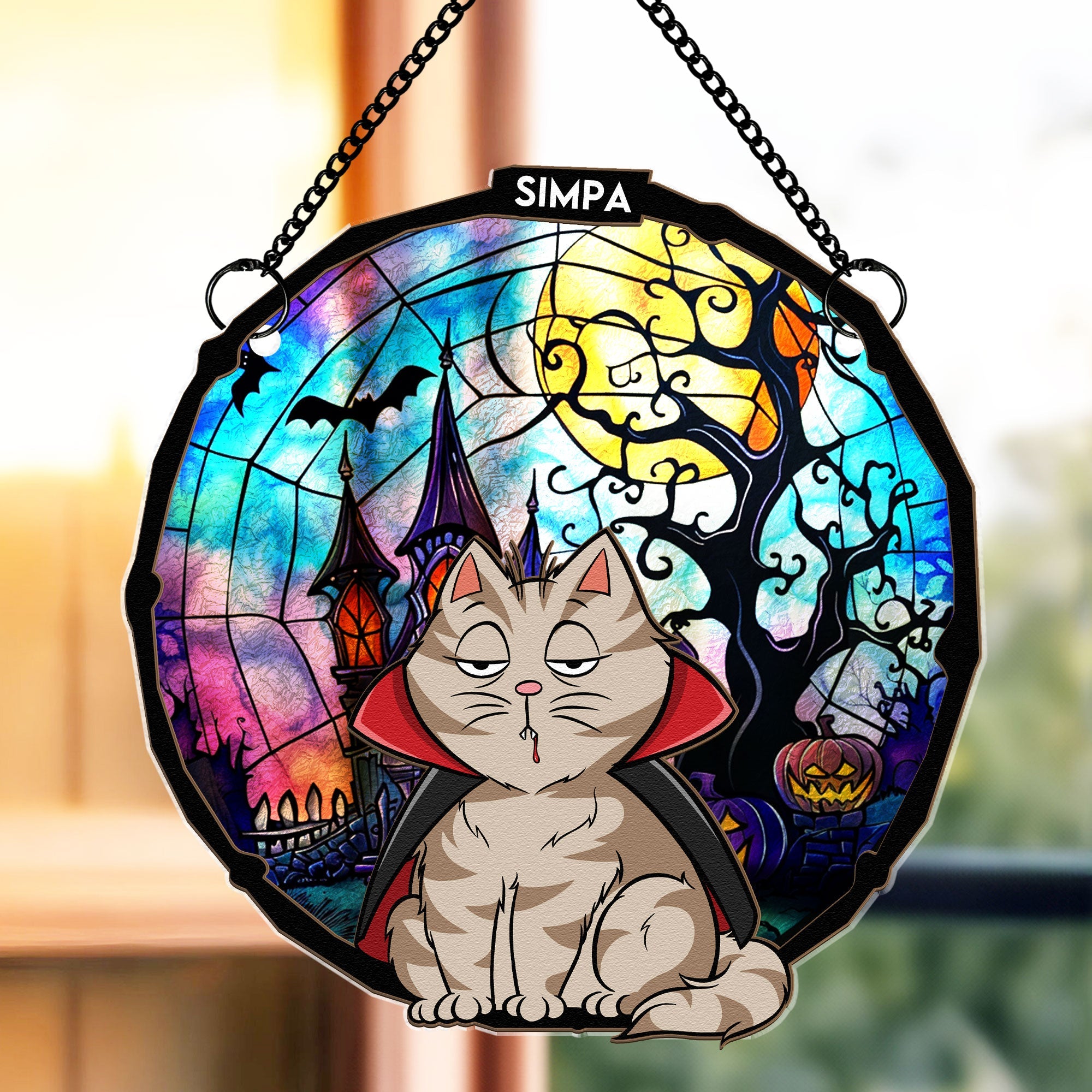 It's Halloween - Personalized Window Hanging Suncatcher Ornament  ORHA2208