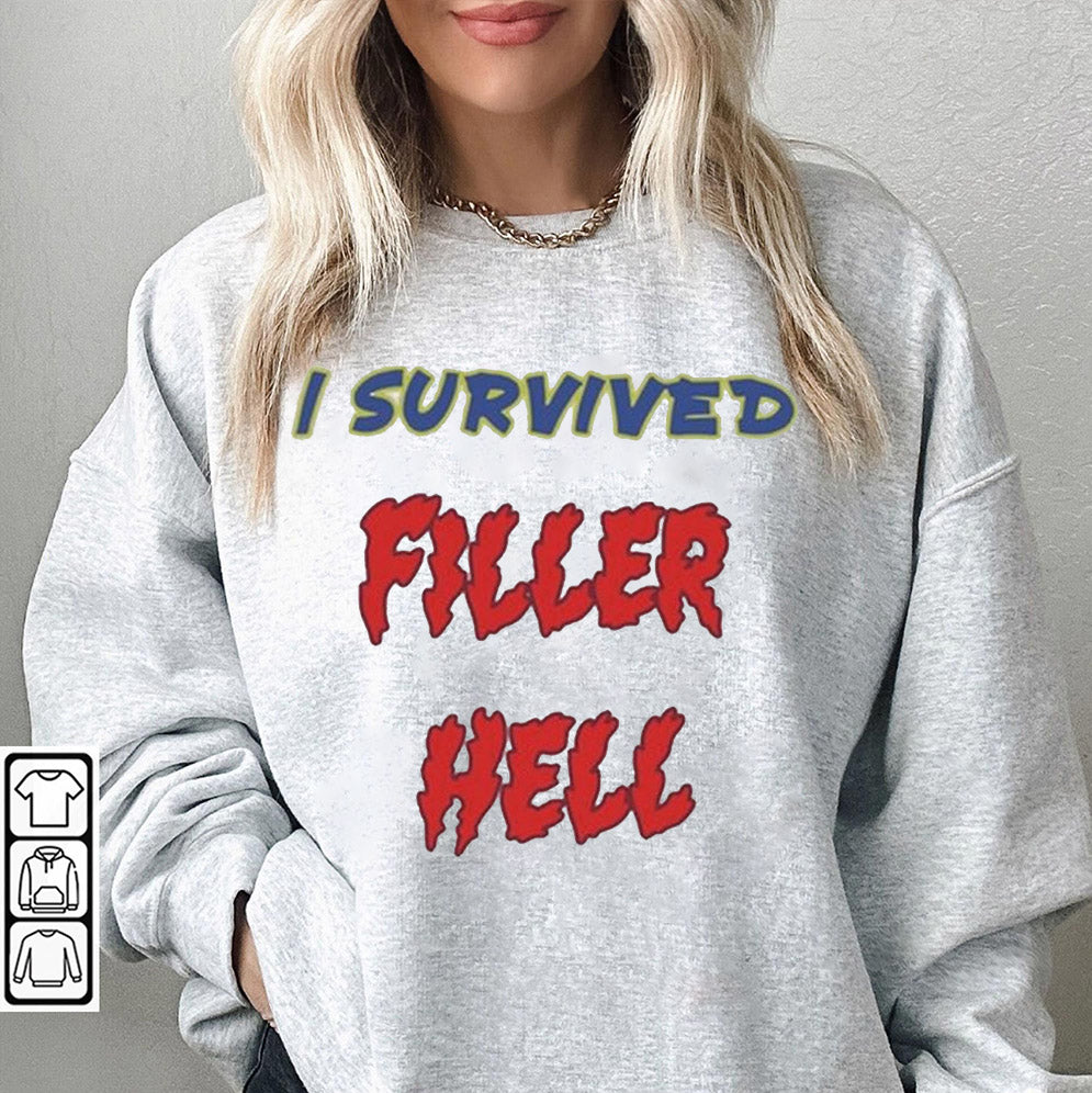 James B. Jones I Survived Filler Hell Shirt, Sweatshirt, Hoodie And Tanktop