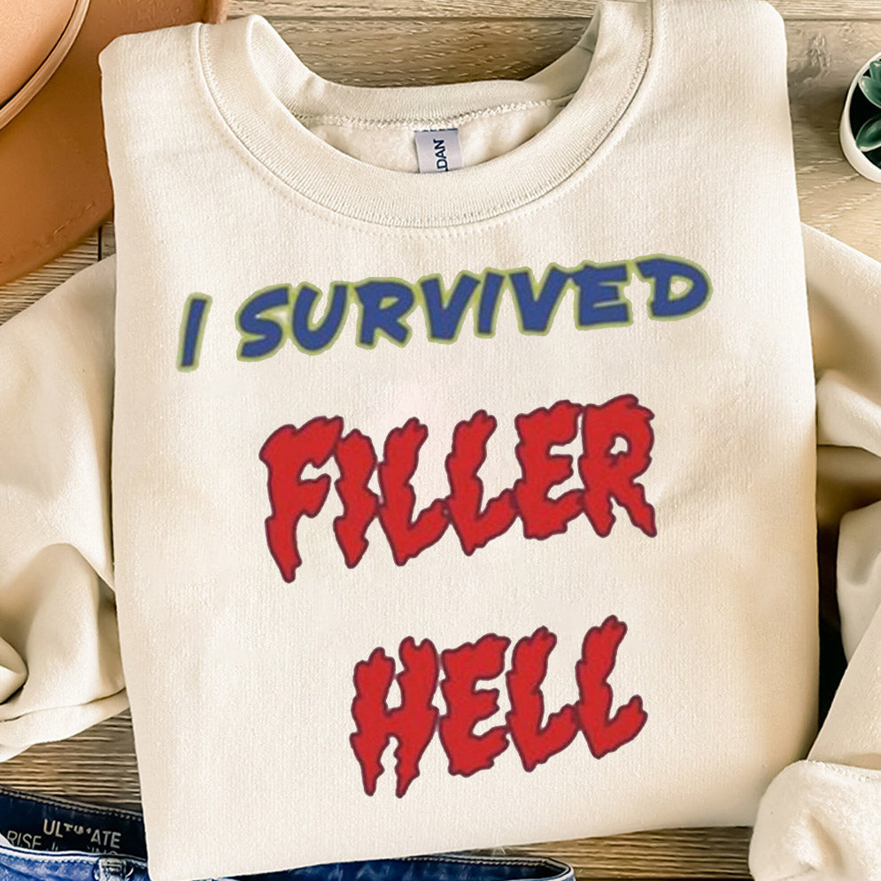 James B. Jones I Survived Filler Hell Shirt, Sweatshirt, Hoodie And Tanktop