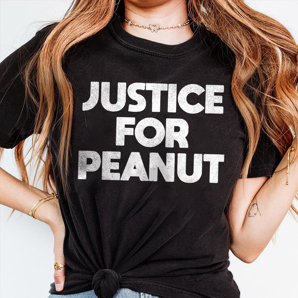 Justice for Peanut 2024 T-Shirt, Sweatshirt, Hoodie, Peanut Squirrel, Squirrel Lover Tshirt, Peanut the Squirrel, Peanut Justice, Funny Squirrel Shirt, Animal Lovers