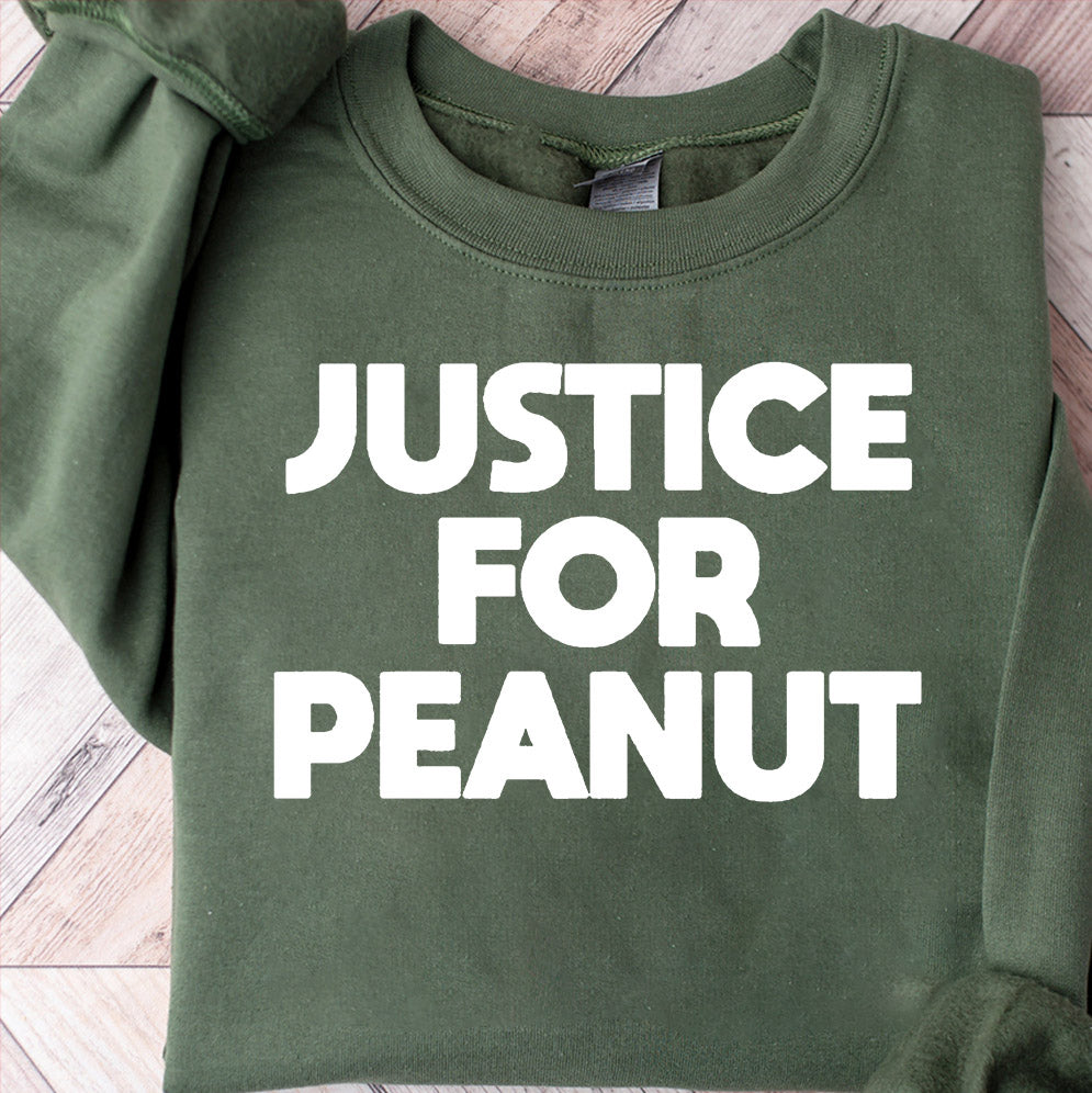 Justice for Peanut 2024 T-Shirt, Sweatshirt, Hoodie, Peanut Squirrel, Squirrel Lover Tshirt, Peanut the Squirrel, Peanut Justice, Funny Squirrel Shirt, Animal Lovers