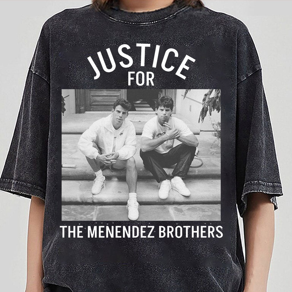 JUSTICE for the MENENDEZ BROTHERS Unisex t-shirt, Free Erik and Lyle Menendez t-shirt, Murderabilia, T1