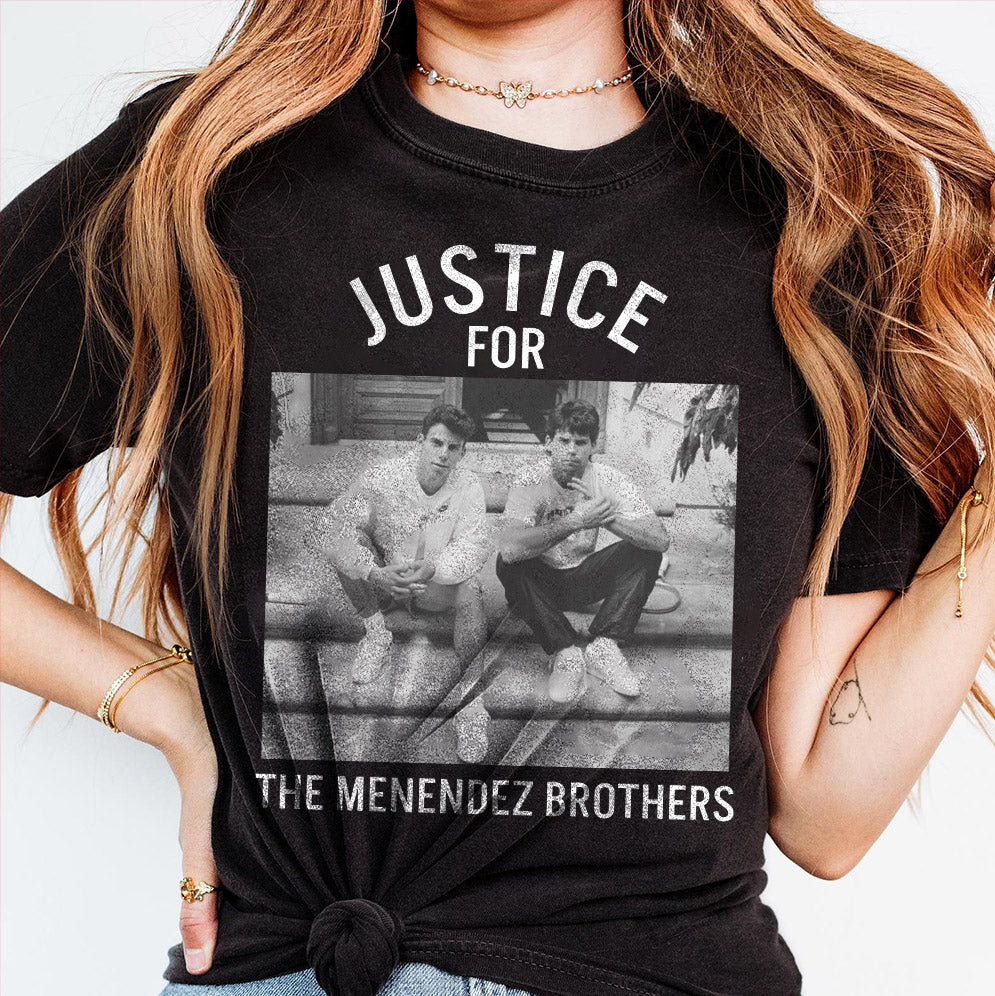 JUSTICE for the MENENDEZ BROTHERS Unisex t-shirt, Free Erik and Lyle Menendez t-shirt, Murderabilia, T1