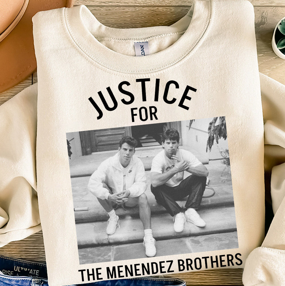 JUSTICE for the MENENDEZ BROTHERS Unisex t-shirt, Free Erik and Lyle Menendez t-shirt, Murderabilia, T1