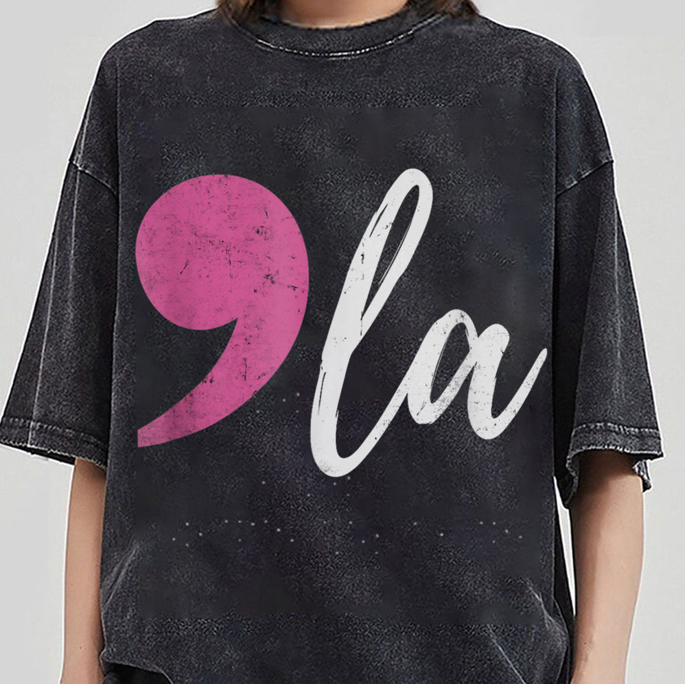 Kamala Shirt, Comma La Shirt, Kamala Harris Tee, Presidental Election 2024 Tee,Female President,Kamala Rally Shirt V3,Support Kamala,Voting Tee