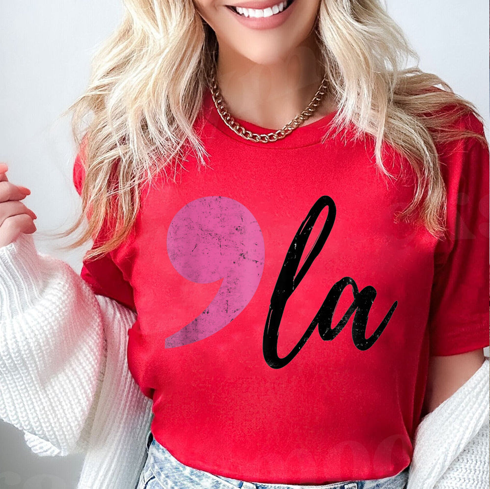 Kamala Shirt, Comma La Shirt, Kamala Harris Tee, Presidental Election 2024 Tee,Female President,Kamala Rally Shirt V3,Support Kamala,Voting Tee