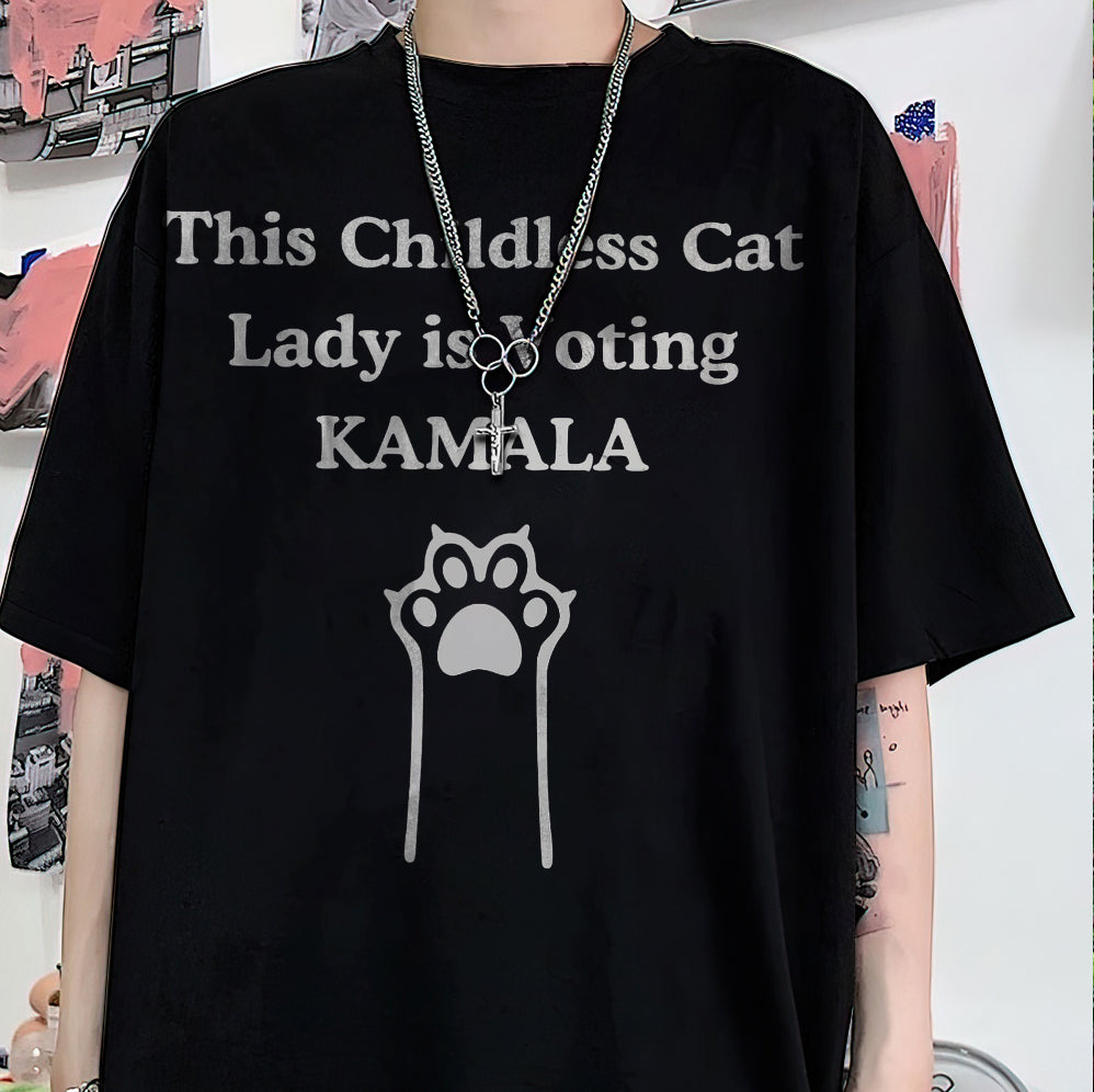 Kamala Shirt, Kamala Harris Shirt, This Childless Cat Lady is Voting Kamala, Kamala Harris 2024 Shirt, Kamala Rally Shirt, Harris 2024 shirt