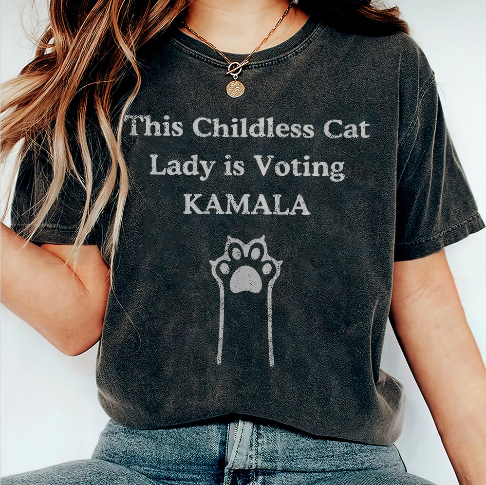 Kamala Shirt, Kamala Harris Shirt, This Childless Cat Lady is Voting Kamala, Kamala Harris 2024 Shirt, Kamala Rally Shirt, Harris 2024 shirt
