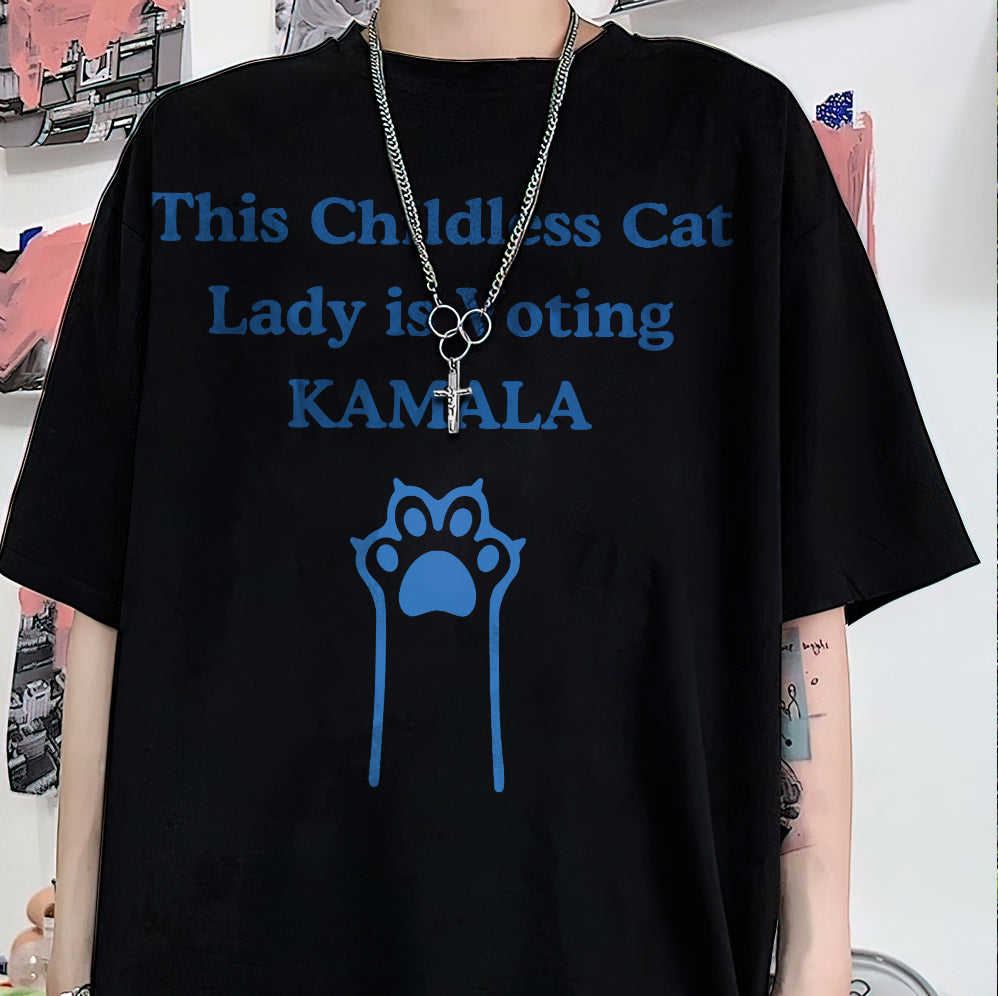 Kamala Shirt, Kamala Harris Shirt, This Childless Cat Lady is Voting Kamala, Kamala Harris 2024 Shirt V2, Kamala Rally Shirt, Harris 2024 shirt