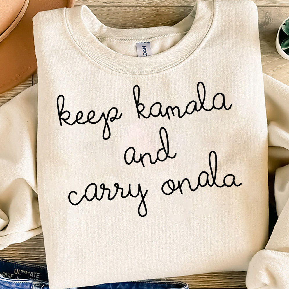 Keep Kamala and Carry Onala shirt, Sweatshirt, Hoodie And Tanktop