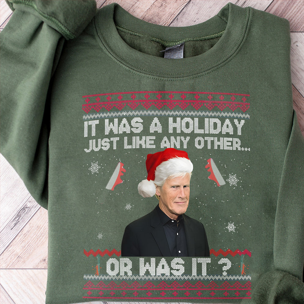 Keith Morrison xmas christmas sweater True Crime Ugly Christmas Sweater Party Sweatshirt v2, True Crime Ugly Sweater Funny Christmas Sweater