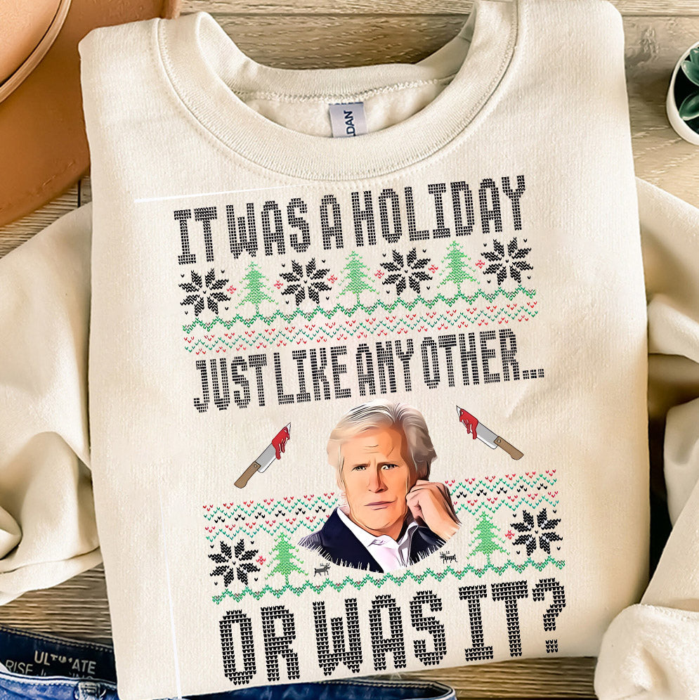 Keith Morrison xmas christmas sweater True Crime Ugly Christmas Sweater Party Sweatshirt v6, True Crime Ugly Sweater Funny Christmas Sweater